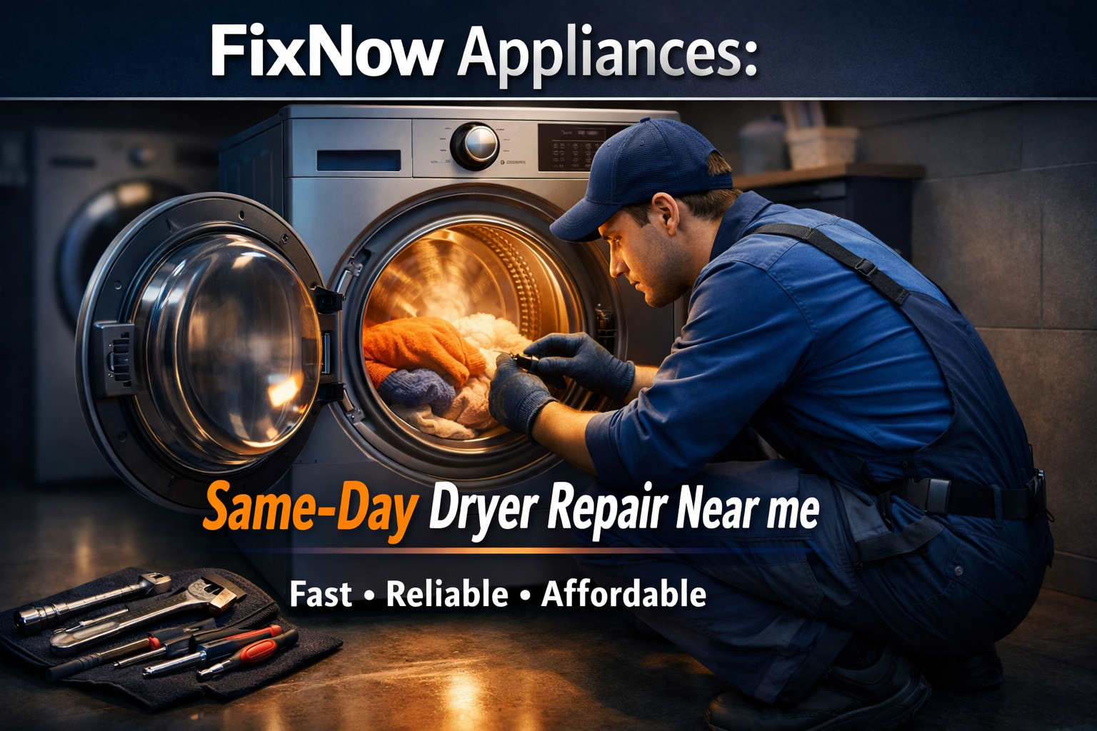 FixNow Appliances: Same-Day Dryer Repair Near You